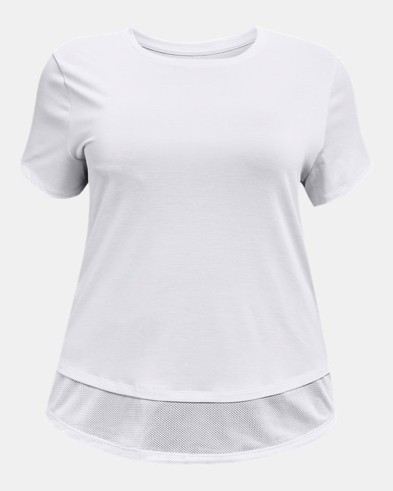 Women's UA Tech™ Vent Short Sleeve, White, pdpMainDesktop image number 4